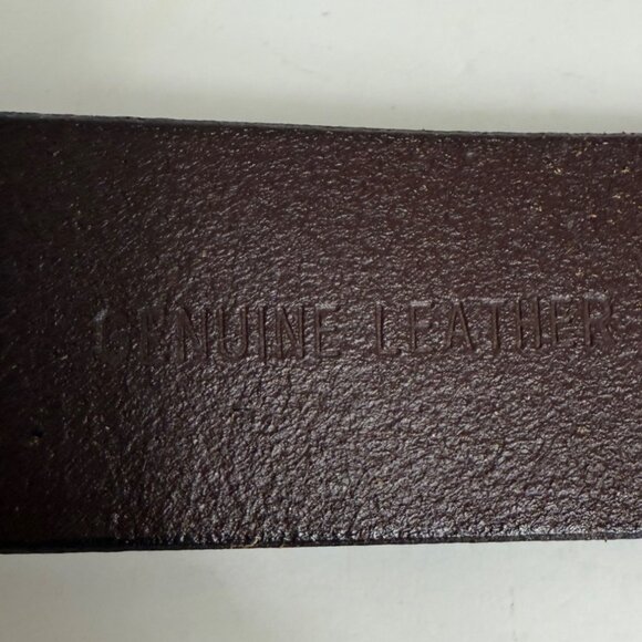 Simply Vera Wang Leather Belt Size M Brown Double Prong VTG Military Style Rare - Picture 16 of 16